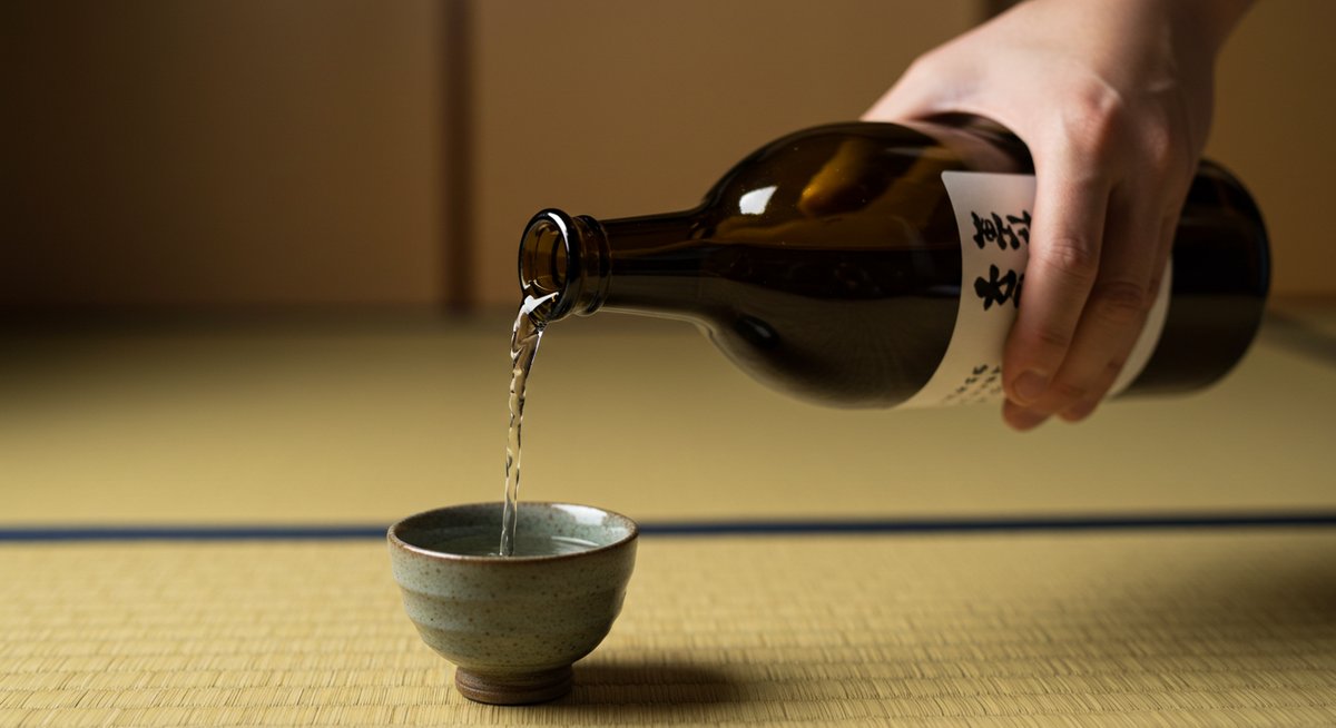 日本 酒 一 升 瓶